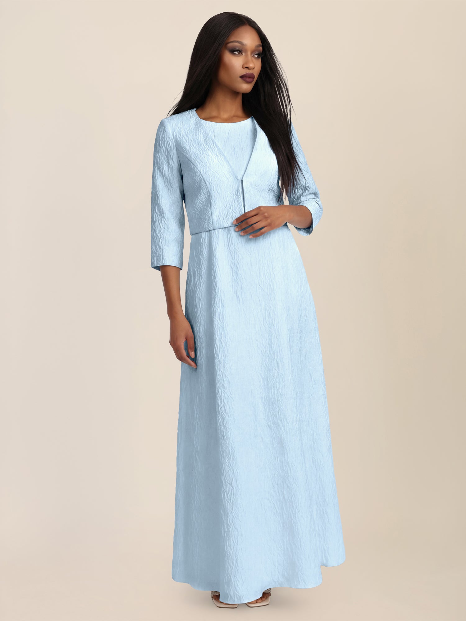 APART Eleganter Bolero mit Hakenverschluss | hellblau