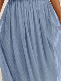 APART Tüllrock mit Tupfen und Futter | rauchblau