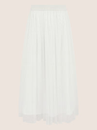 APART Tüllrock mit Tupfen und Futter | creme