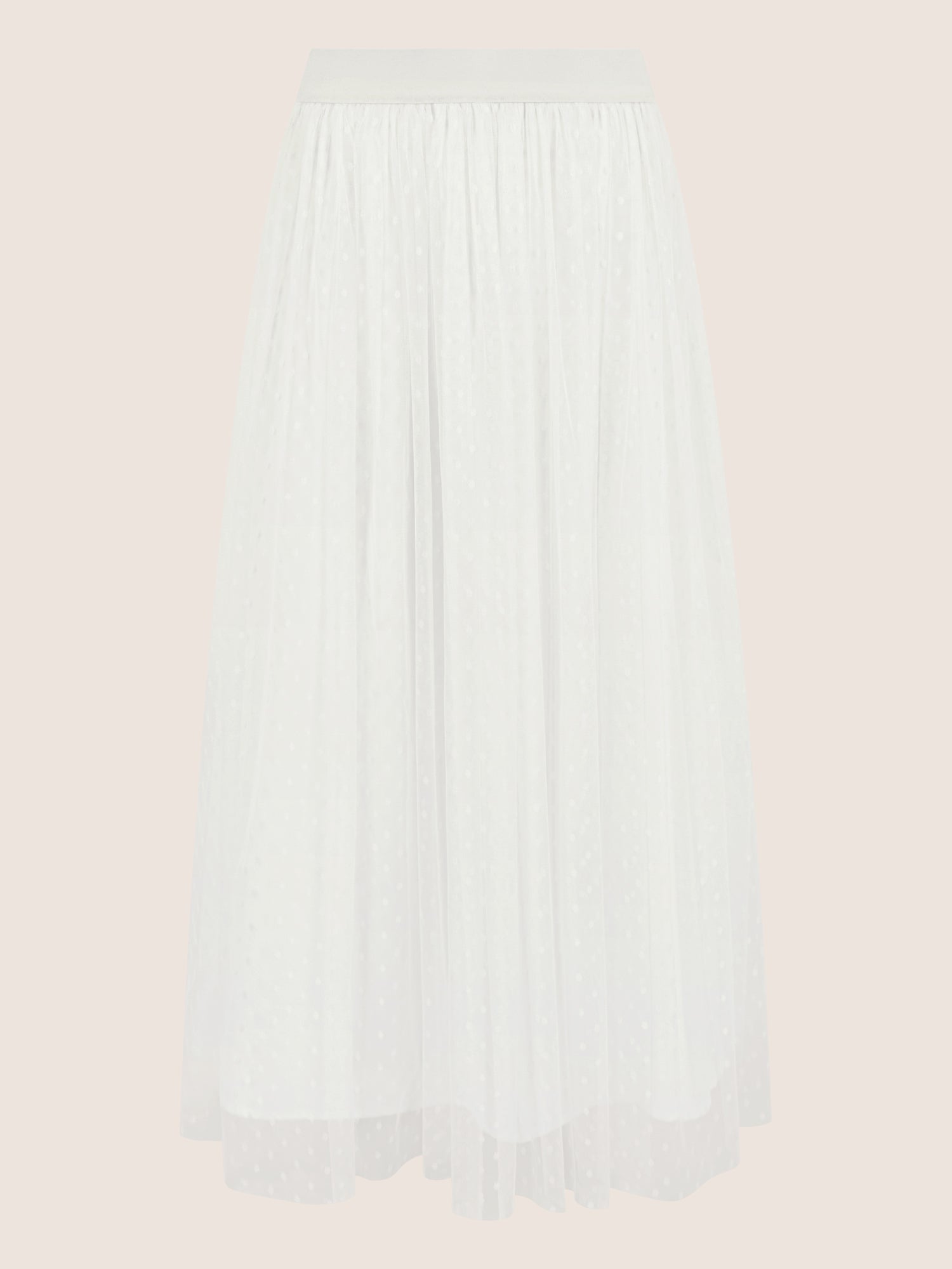 APART Tüllrock mit Tupfen und Futter | creme