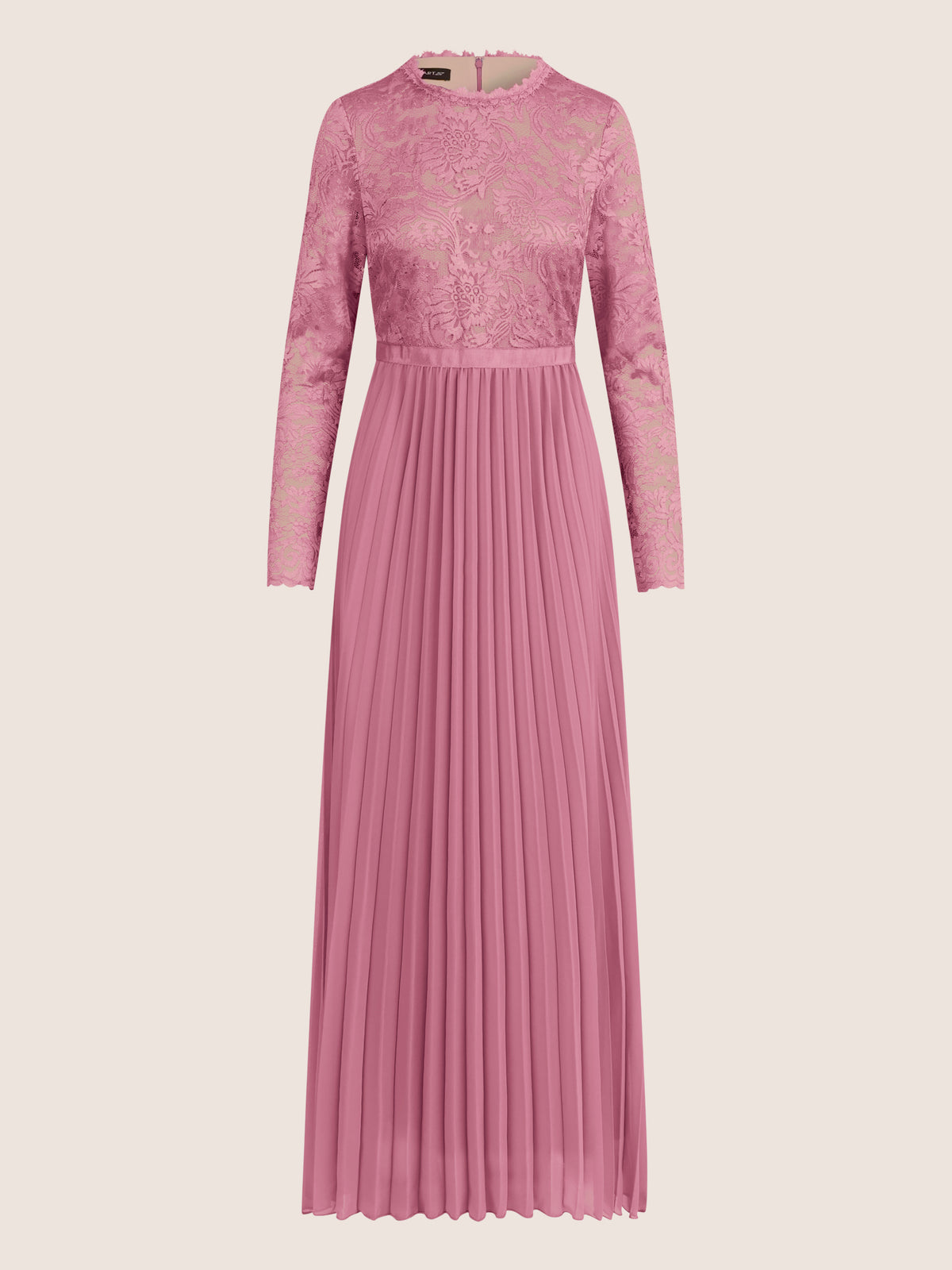 APART Elegantes Spitzenkleid mit Plissee-Rock | rosé-nude