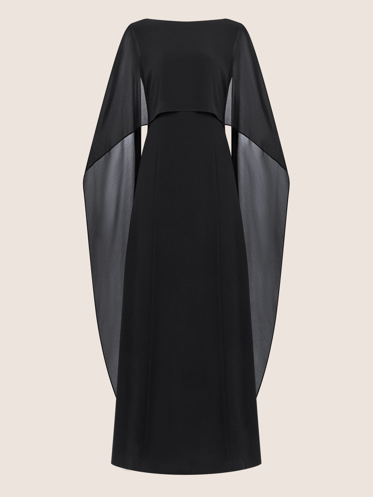 APART Elegantes Kleid mit Cape | schwarz