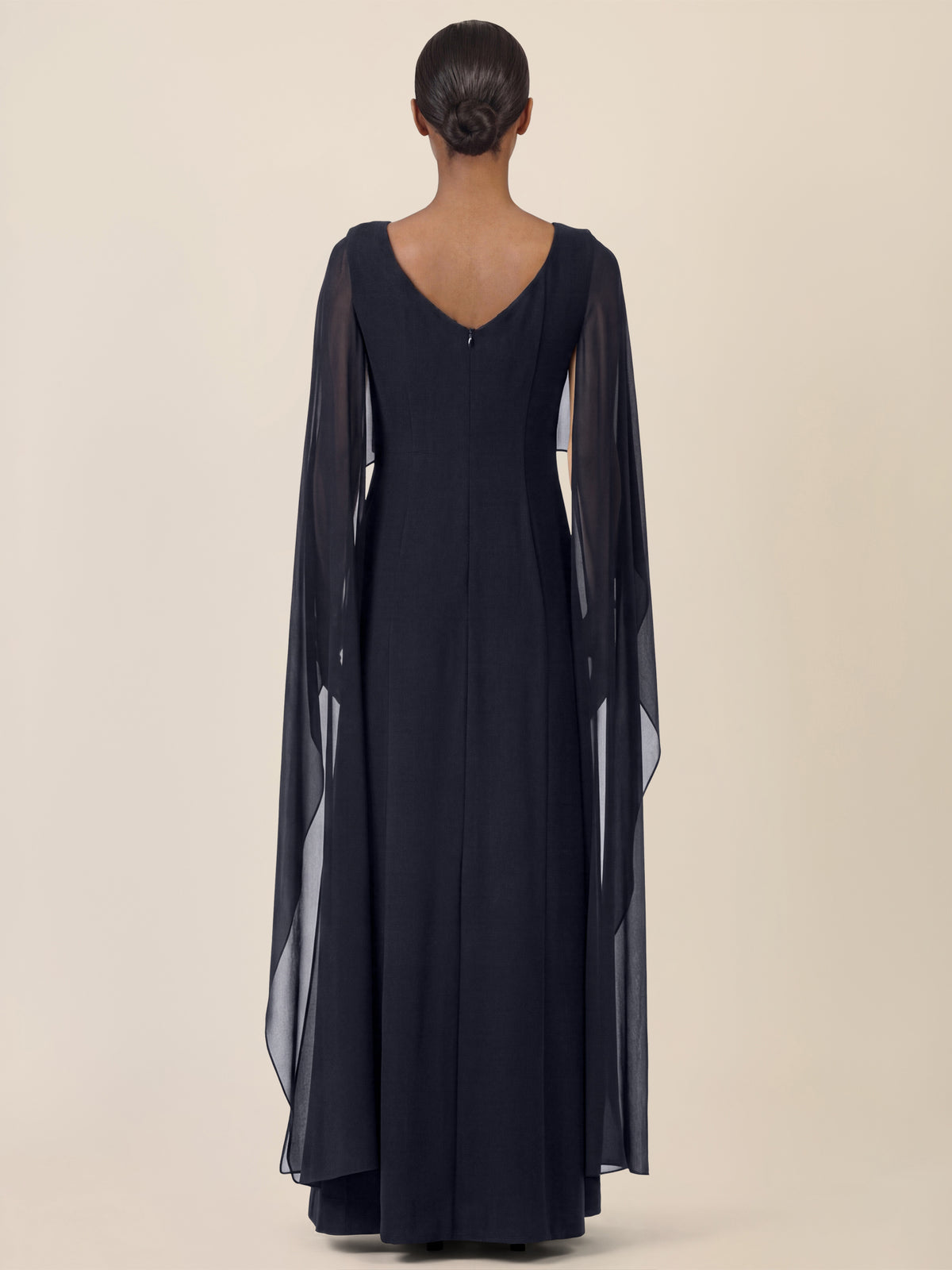 APART Elegantes Kleid mit Cape | nachtblau