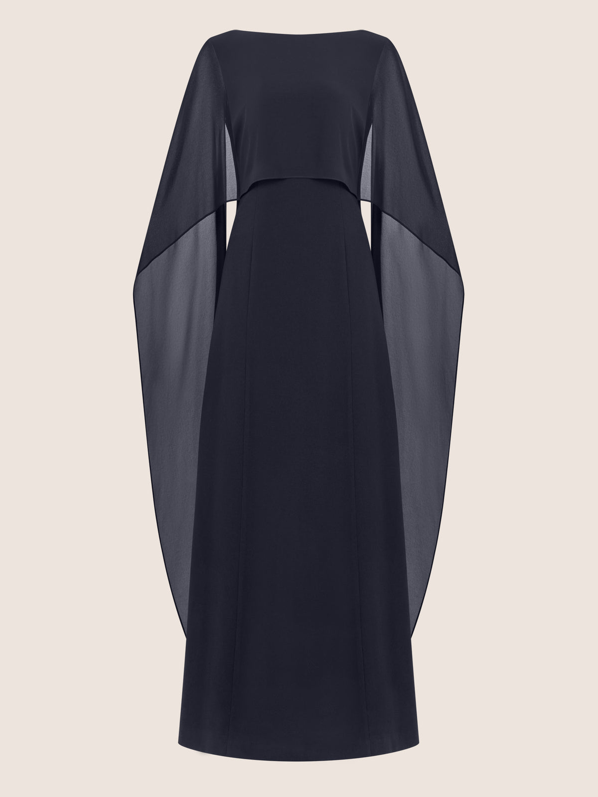 APART Elegantes Kleid mit Cape | nachtblau