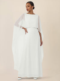 APART Cape-Kleid mit fließender Eleganz | creme