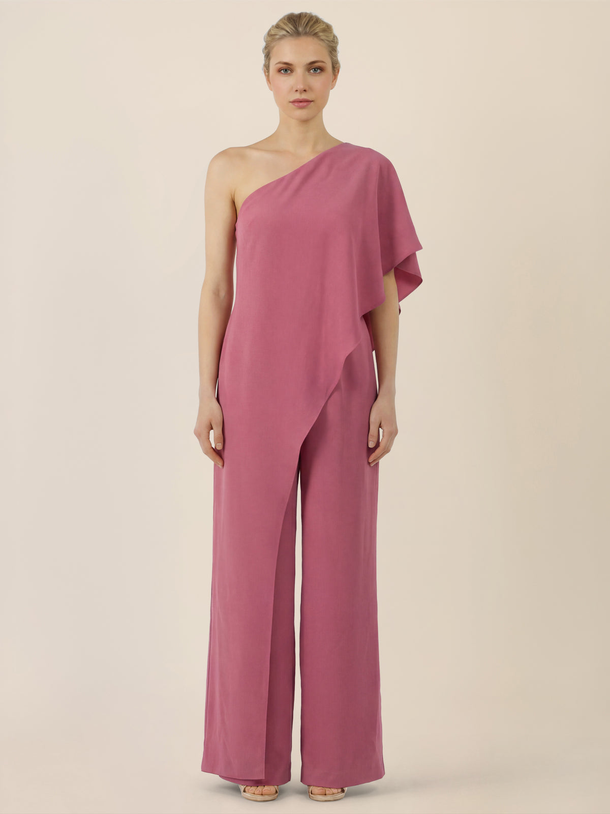 APART Eleganter One-Shoulder-Jumpsuit | rosé