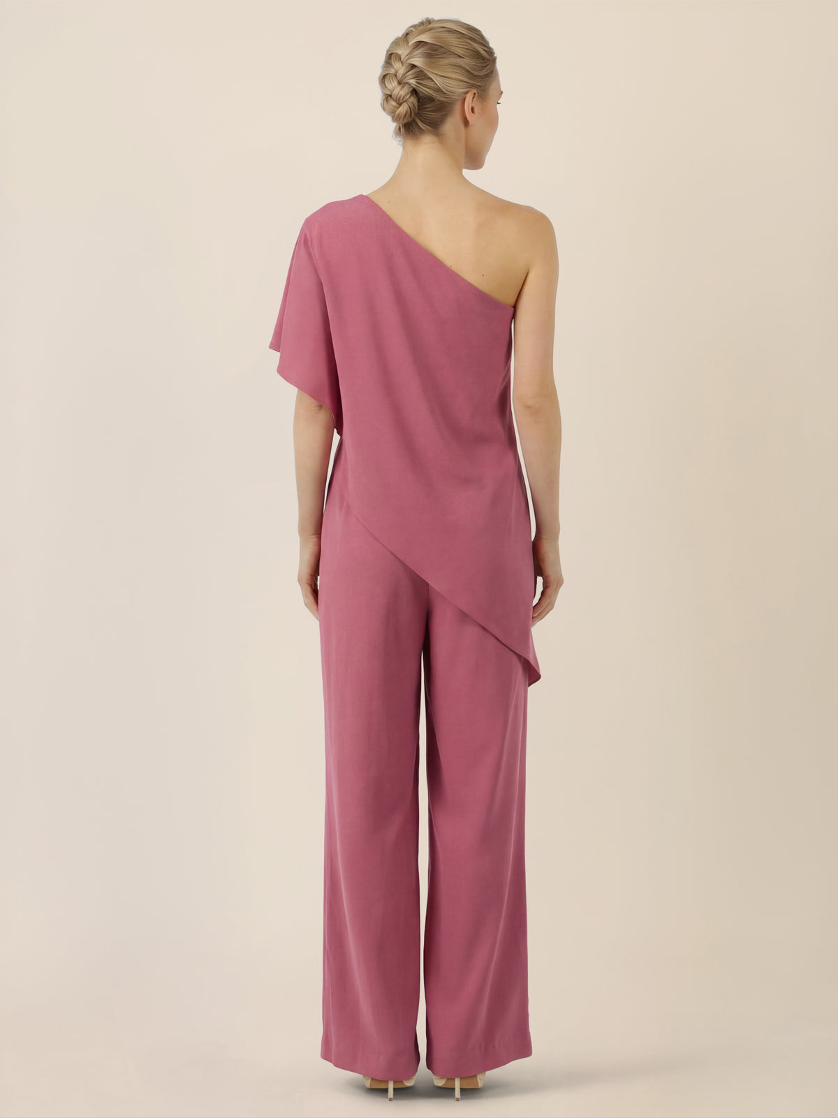 APART Eleganter One-Shoulder-Jumpsuit | rosé