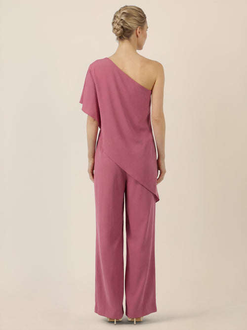 APART Eleganter One-Shoulder-Jumpsuit | rosé image 1