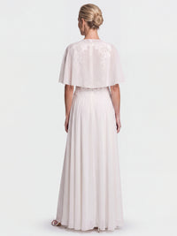 APART Luftiges Chiffon-Stola mit Zipfelsaum | creme