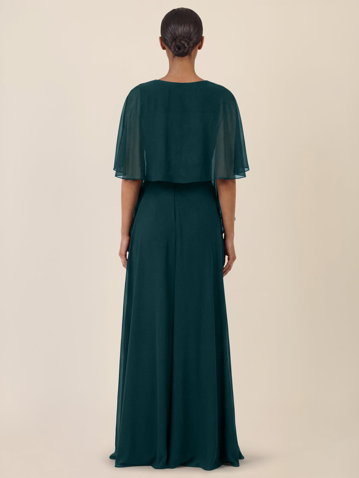 APART Luftiges Chiffon-Stola mit Zipfelsaum | emerald