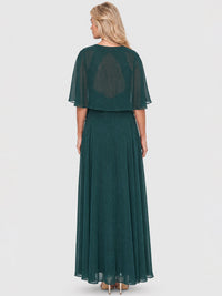 APART Luftiges Chiffon-Stola mit Zipfelsaum | emerald