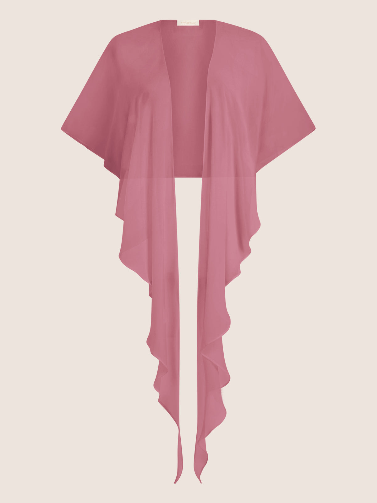 APART Luftiges Chiffon-Stola mit Zipfelsaum | rosé