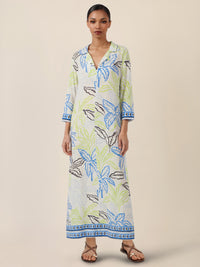APART Viskosekleid mit grafischem Print | creme-multicolor