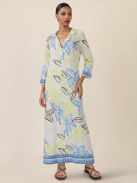 APART Viskosekleid mit grafischem Print | creme-multicolor