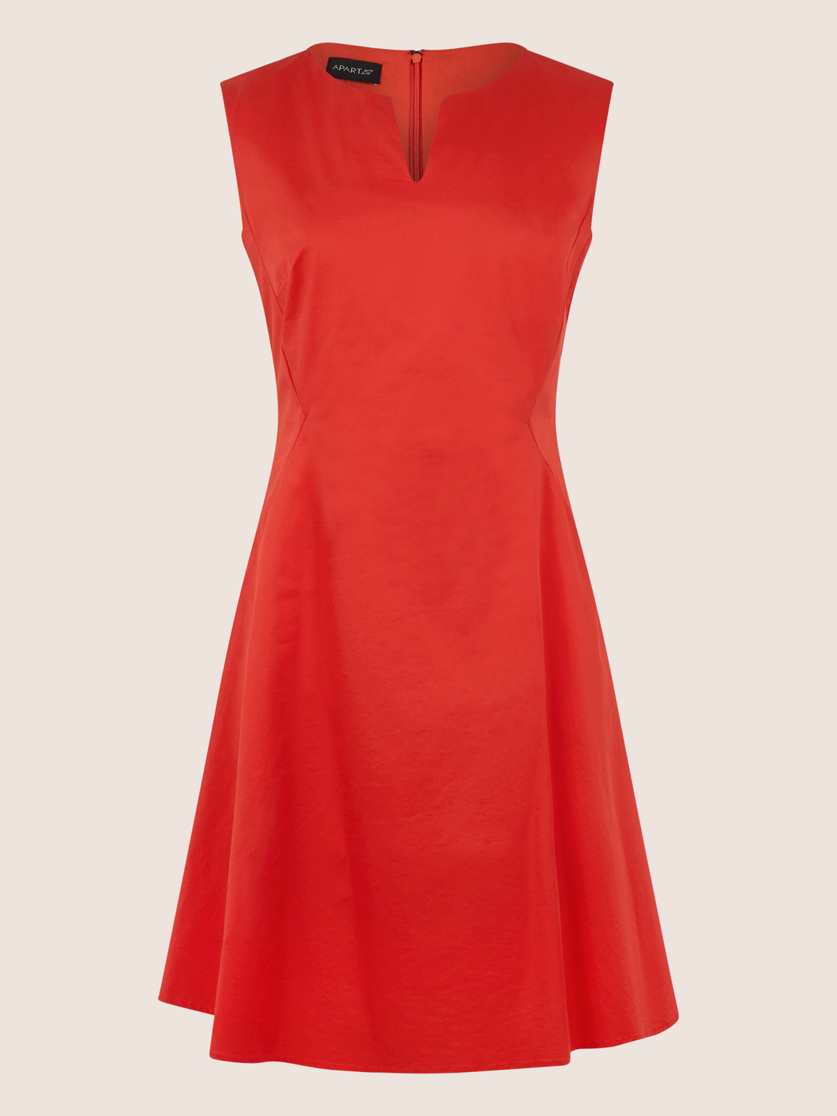 APART Ärmelloses Etuikleid mit modernem Ausschnitt | orange