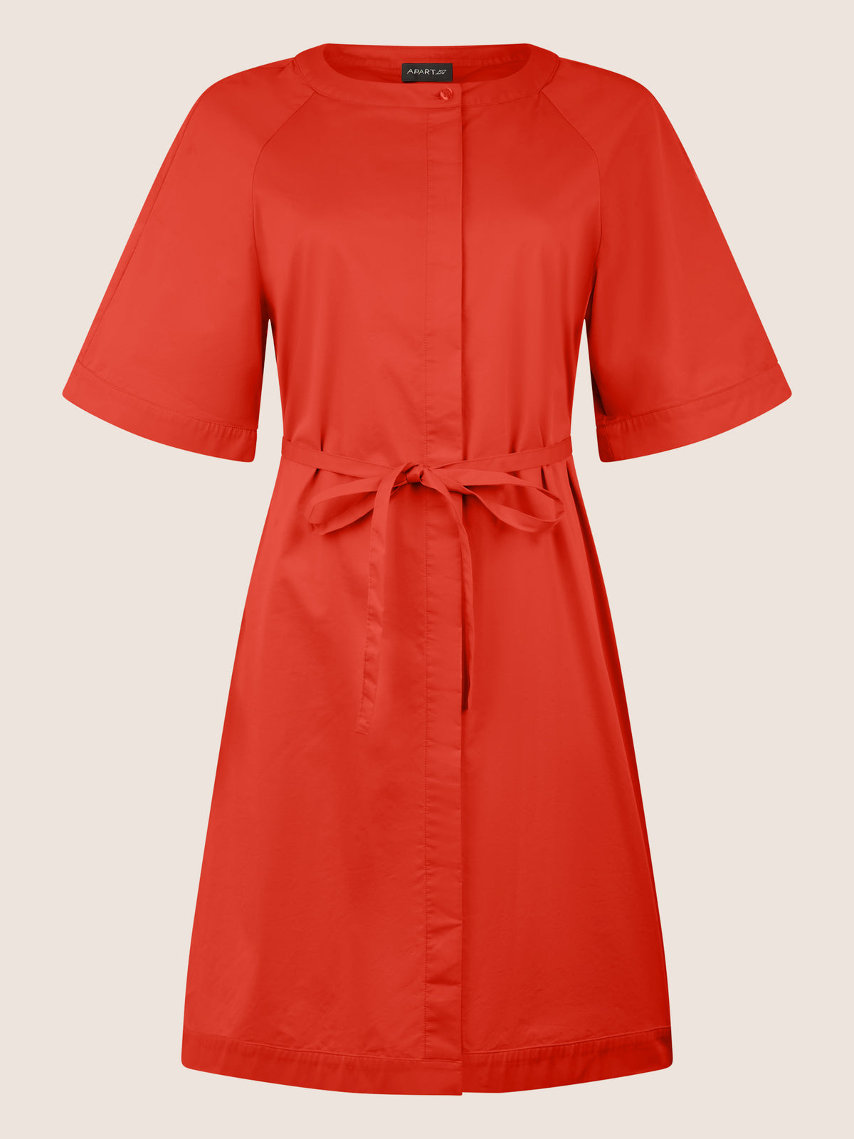 APART Kleid mit Gürtel und Raglanärmeln | orange