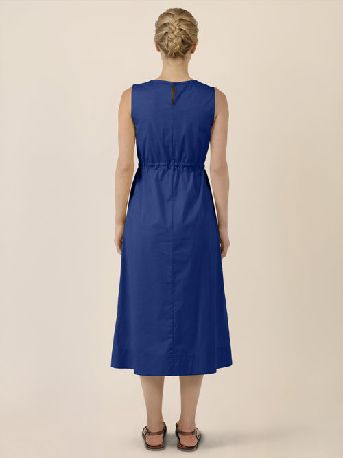 APART Ärmelloses Kleid mit Kordelzug-Taille | royalblau image 1