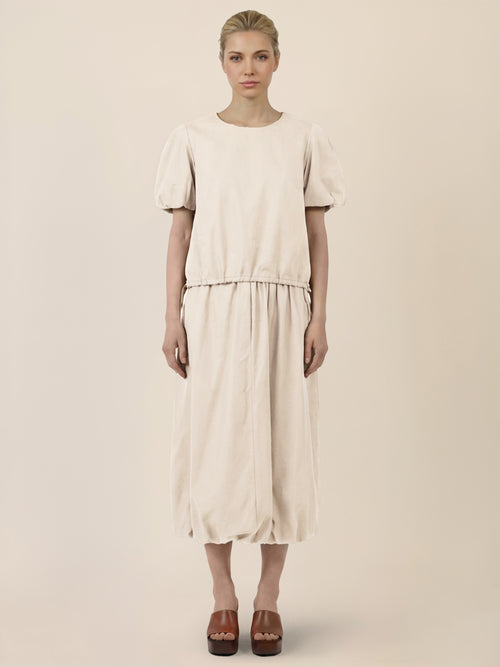 APART Bluse mit Bindebändern und Flügelärmeln | beige image 1