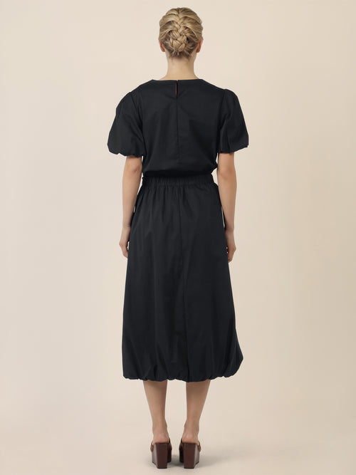 APART Ballonrock mit breitem Bund | schwarz image 1