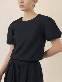 APART Ballonrock mit breitem Bund | schwarz