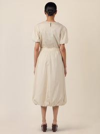 APART Ballonrock mit breitem Bund | beige