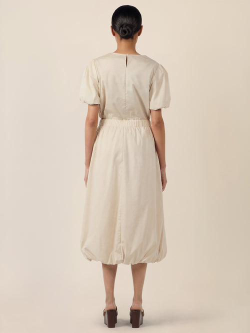 APART Ballonrock mit breitem Bund | beige image 1