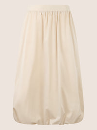 APART Ballonrock mit breitem Bund | beige