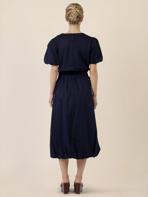 APART Ballonrock mit breitem Bund | nachtblau image 1