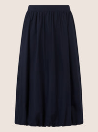 APART Ballonrock mit breitem Bund | nachtblau