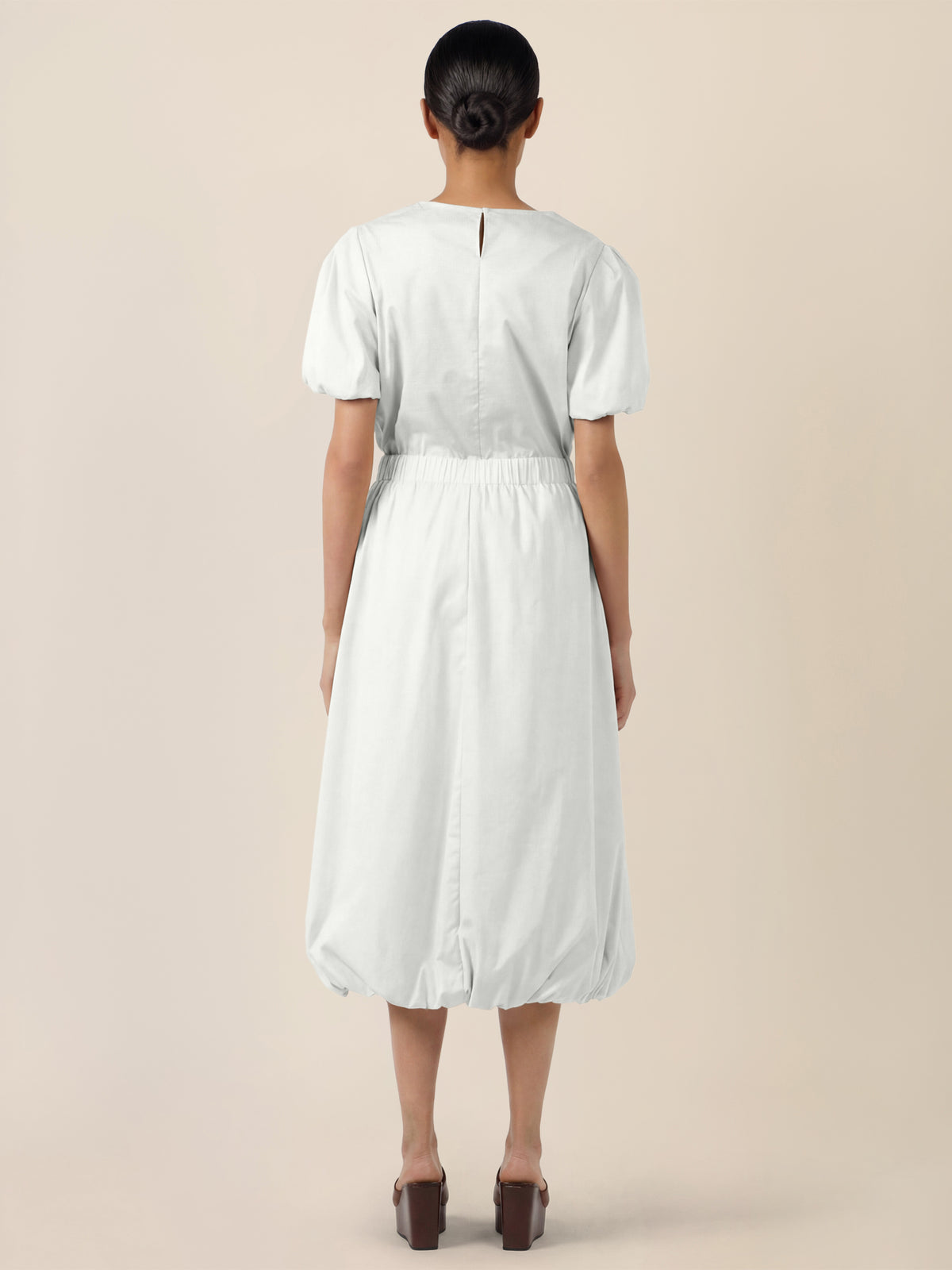 APART Ballonrock mit breitem Bund | creme