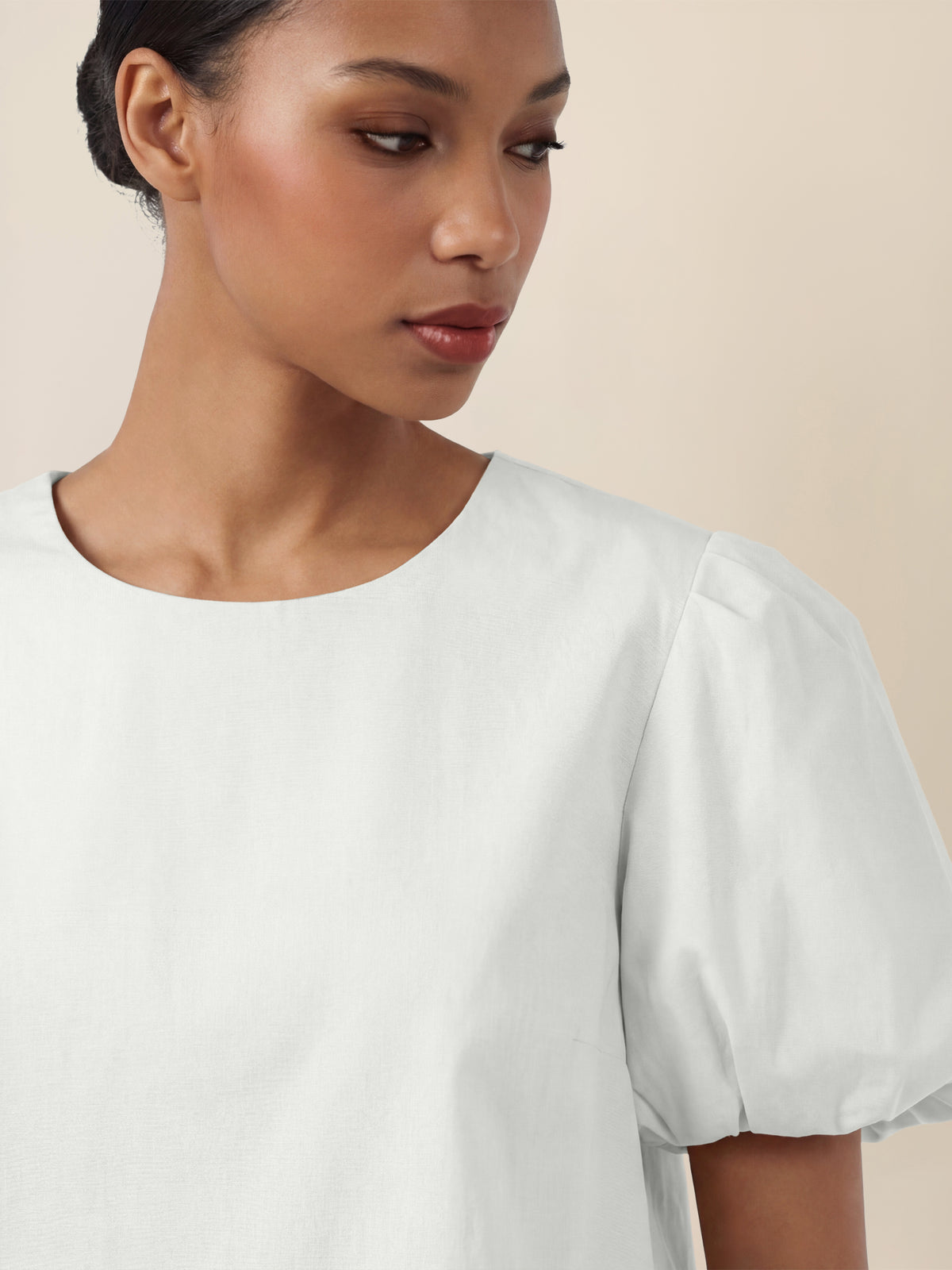 APART Ballonrock mit breitem Bund | creme