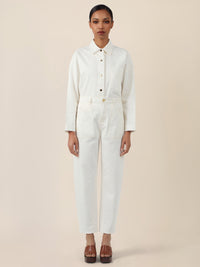 APART Gerade Jeans mit aufgesetzten Taschen | creme