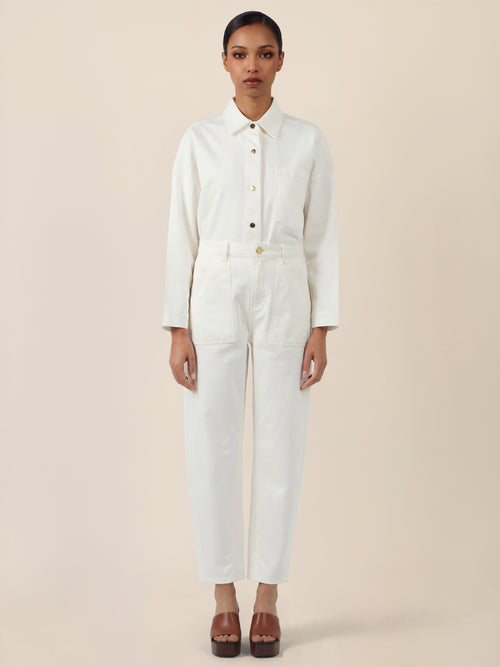 APART Gerade Jeans mit aufgesetzten Taschen | creme image 1