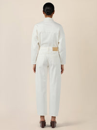 APART Gerade Jeans mit aufgesetzten Taschen | creme