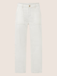 APART Gerade Jeans mit aufgesetzten Taschen | creme