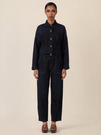 APART Gerade Jeans mit aufgesetzten Taschen | dunkelblau