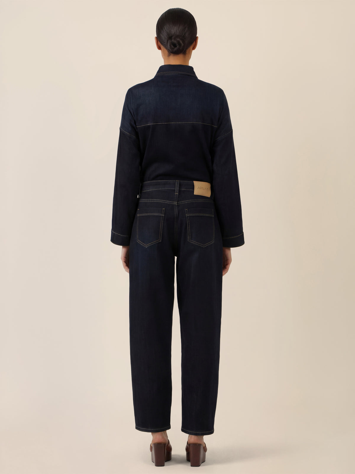 APART Gerade Jeans mit aufgesetzten Taschen | dunkelblau