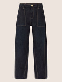 APART Gerade Jeans mit aufgesetzten Taschen | dunkelblau