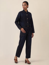 APART Gerade Jeans mit aufgesetzten Taschen | dunkelblau