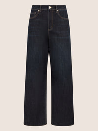 APART Croppedjeans mit Fransen-Saum | dunkelblau