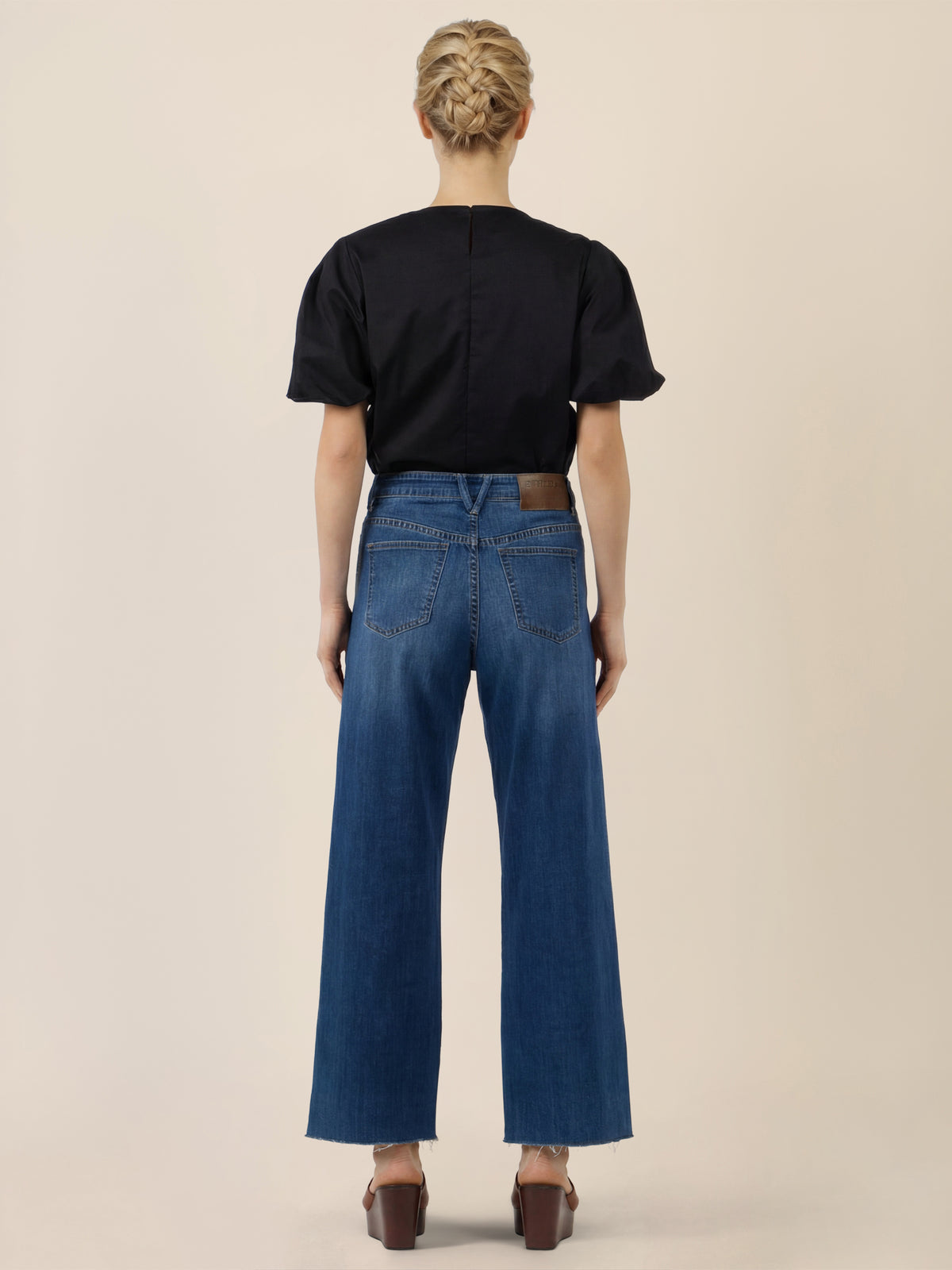 APART Croppedjeans mit Fransen-Saum | hellblau