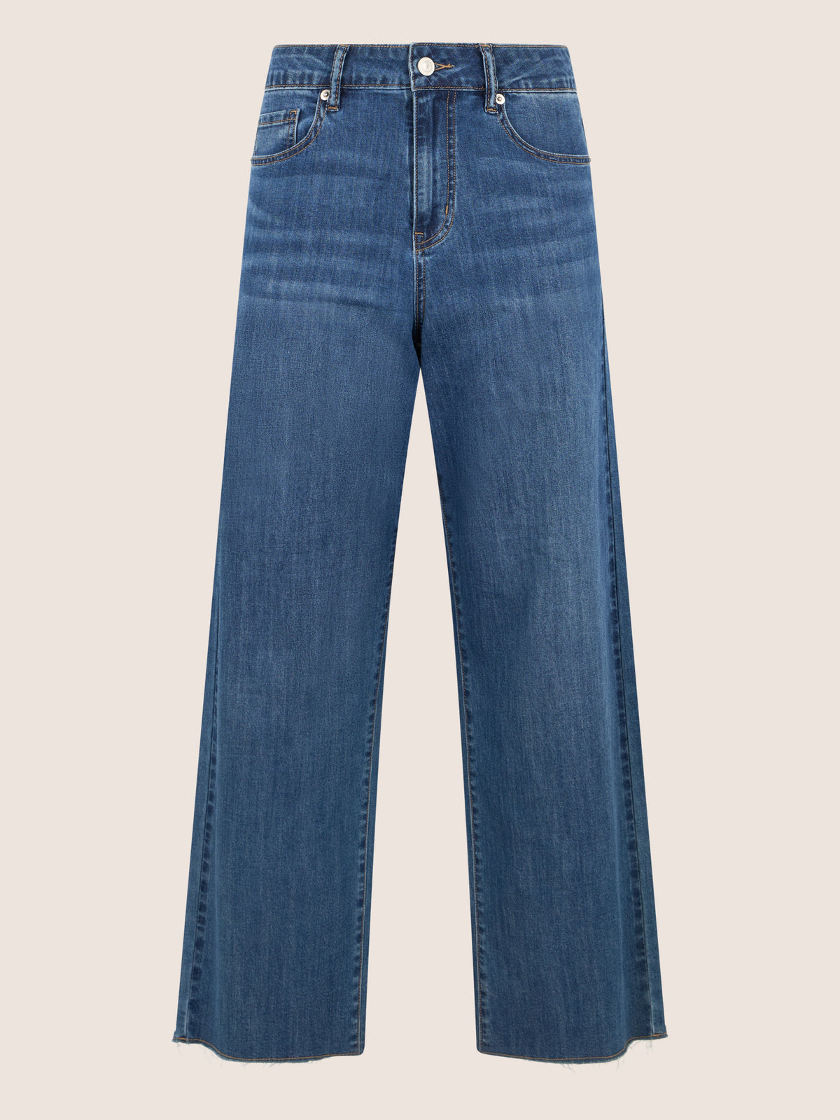 APART Croppedjeans mit Fransen-Saum | hellblau