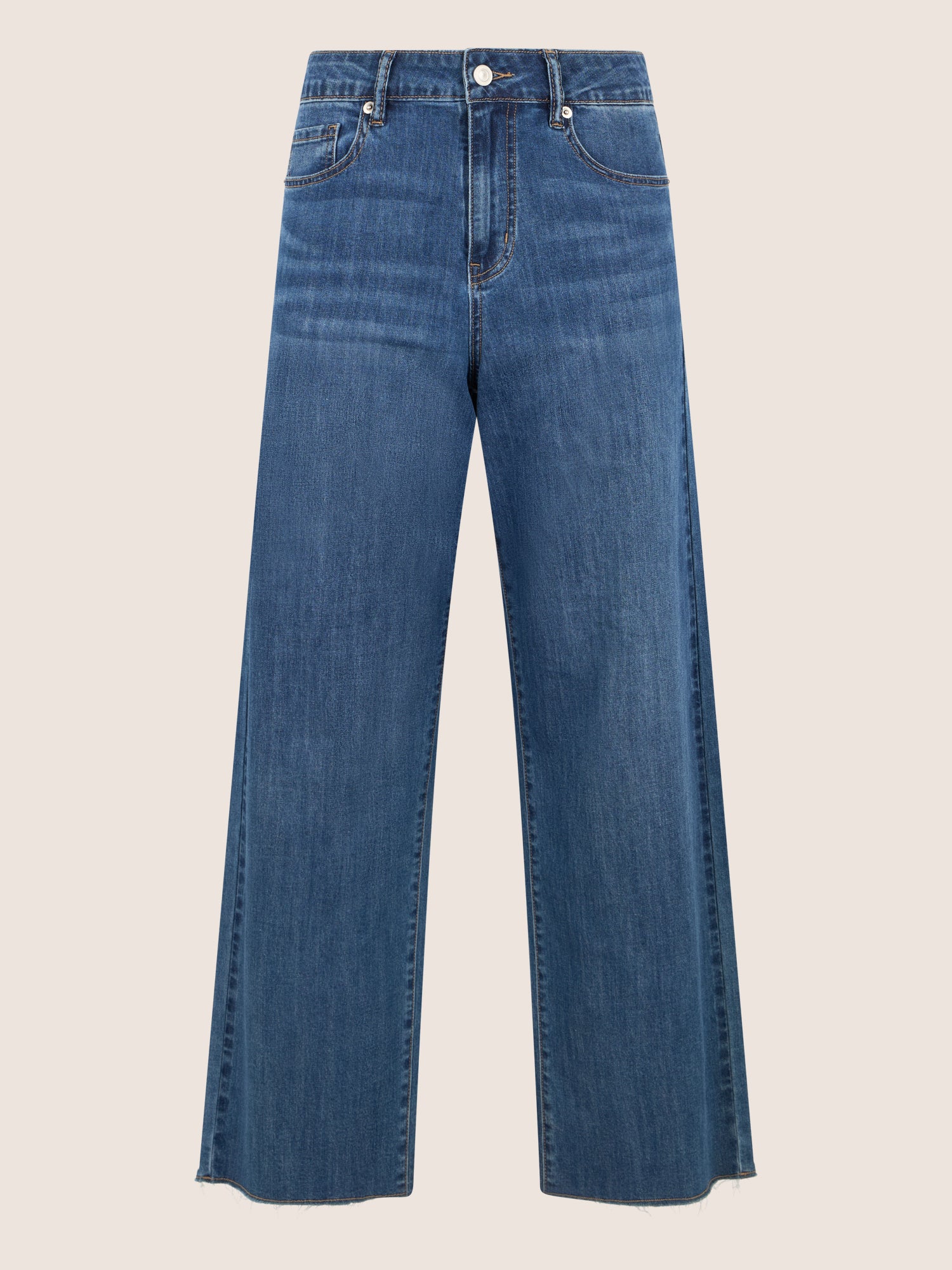 APART Croppedjeans mit Fransen-Saum | hellblau