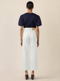 APART Croppedjeans mit Fransen-Saum | creme