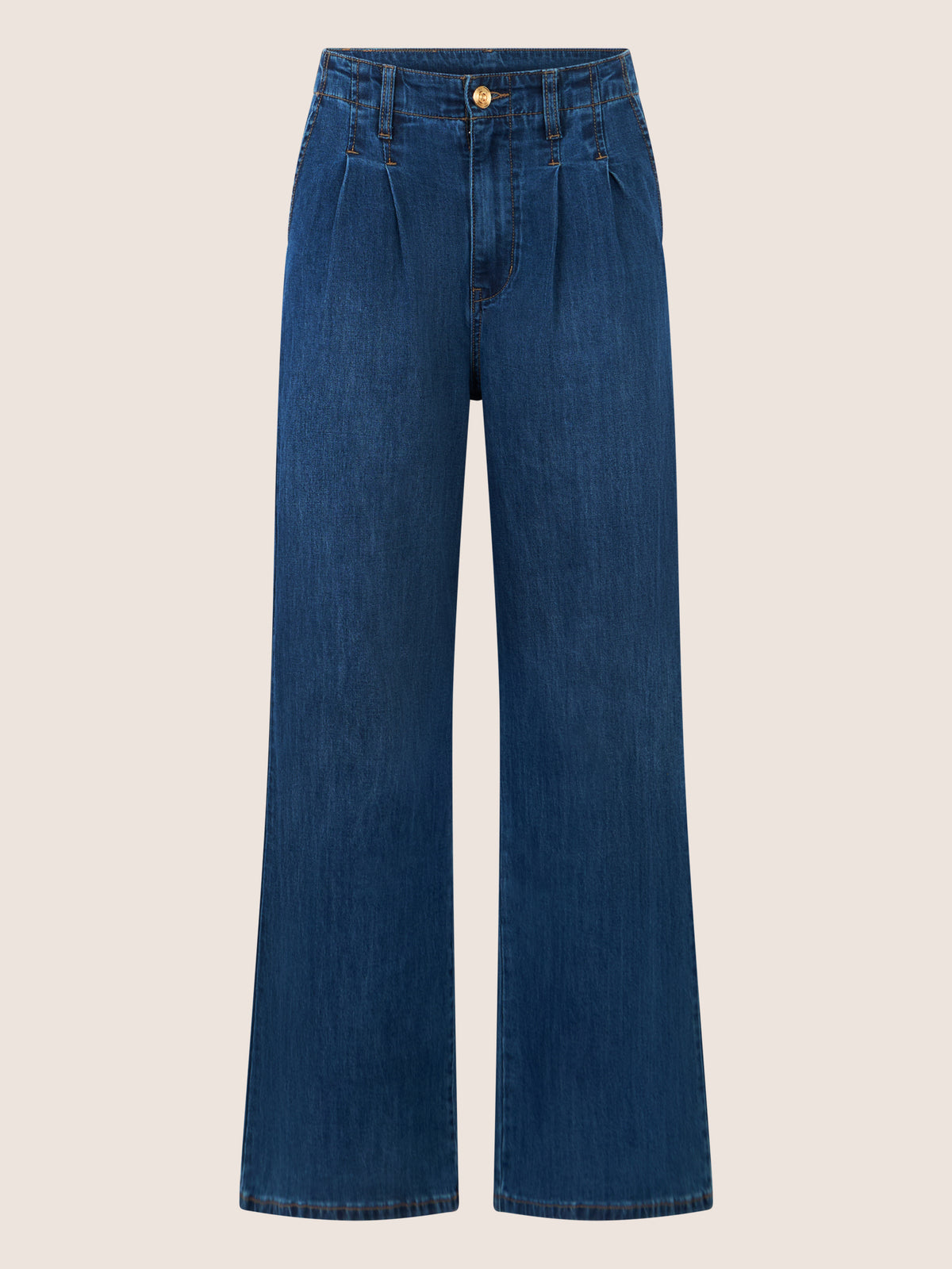 APART Palazzohose mit Falten und weitem Bein | hellblau