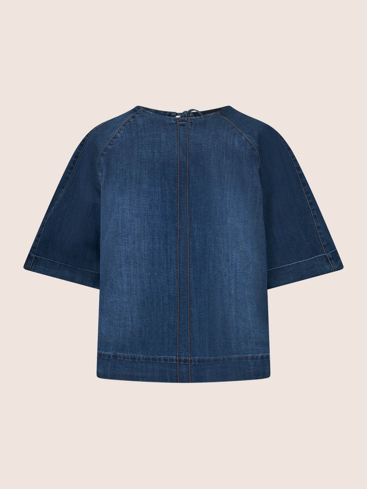 APART Bluse mit Rundhalsausschnitt und kurzen Ärmeln | hellblau