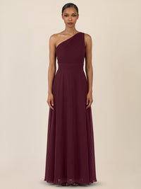 APART Abendkleid mit One-Shoulder-Design | weinrot