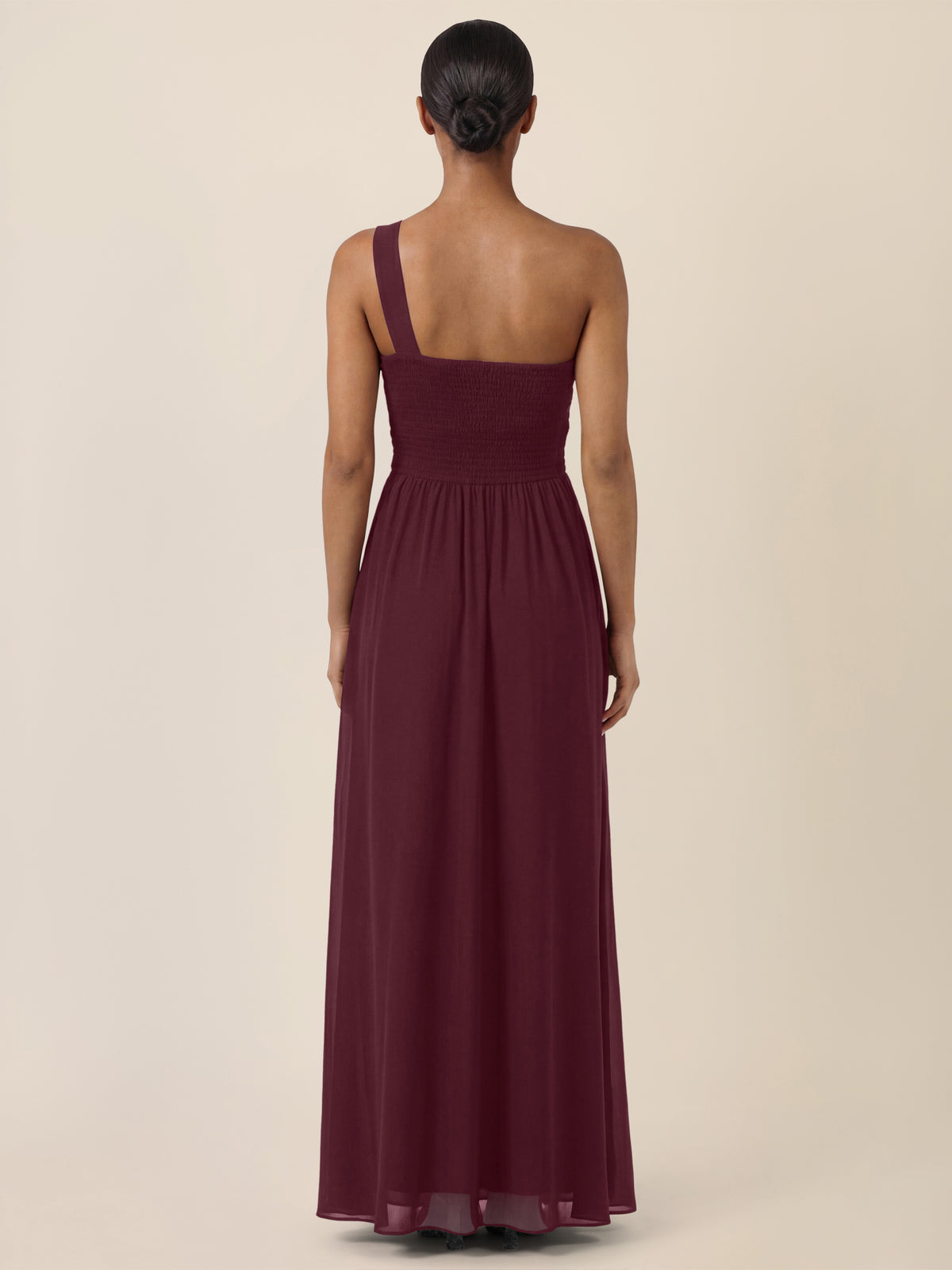 APART Abendkleid mit One-Shoulder-Design | weinrot