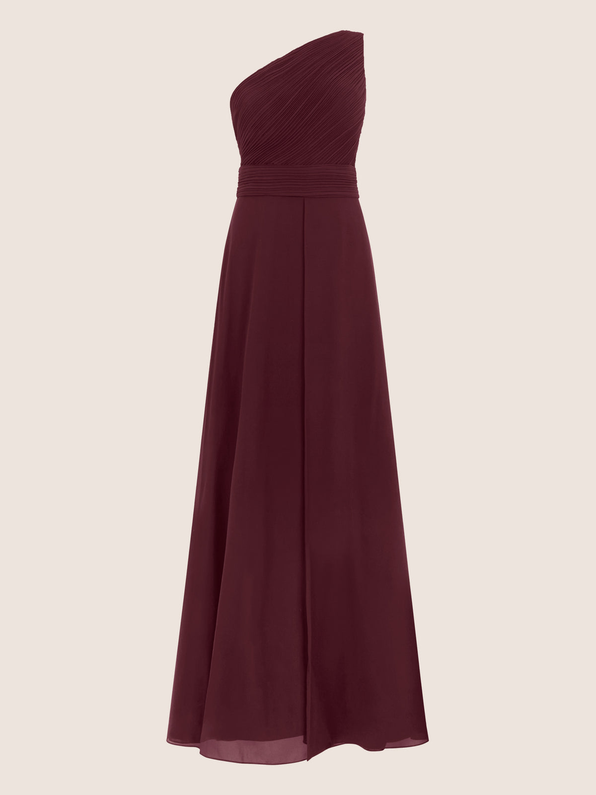 APART Abendkleid mit One-Shoulder-Design | weinrot