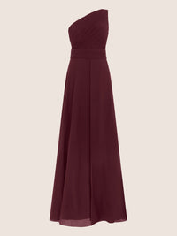 APART Abendkleid mit One-Shoulder-Design | weinrot